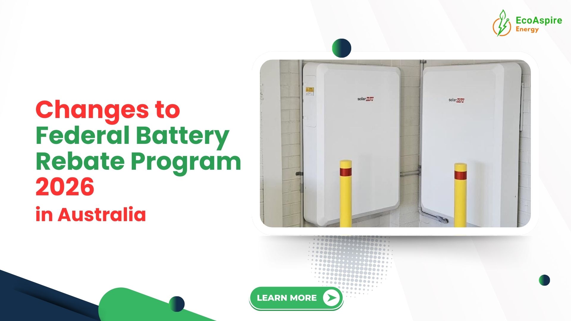 Changes to Federal Battery Rebate