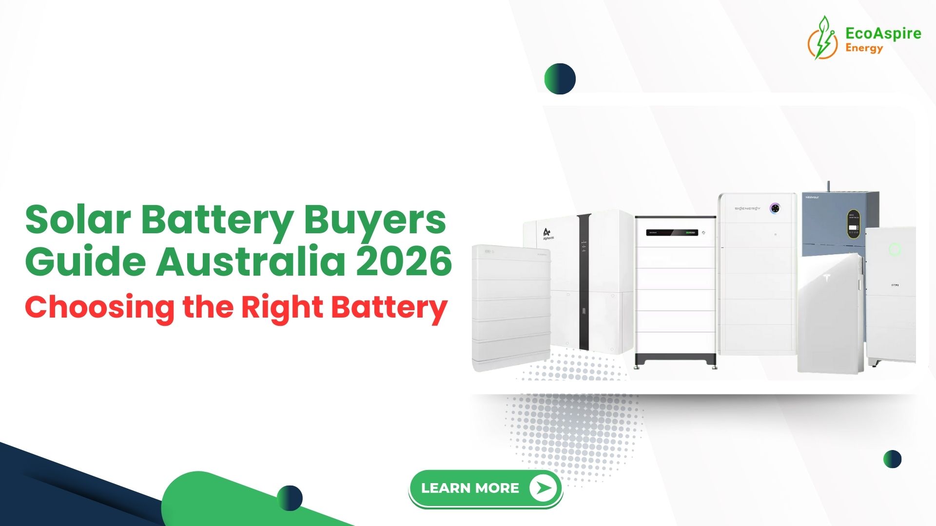 Solar Battery Buyers Guide 2026