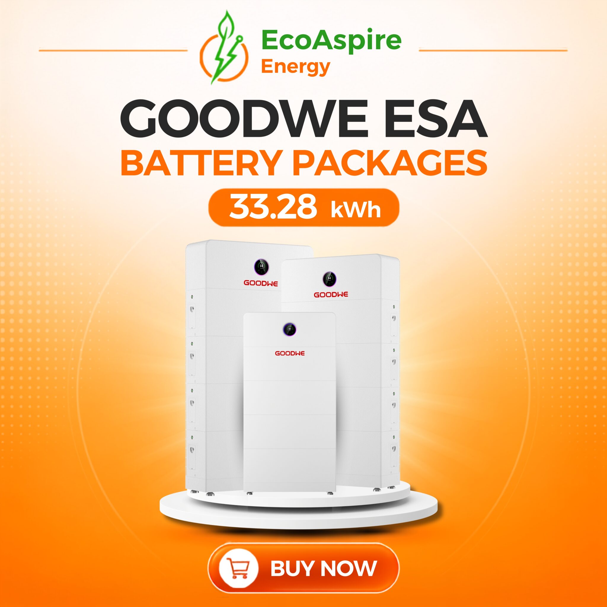Goodwe esa 33.28 kWh battery packages